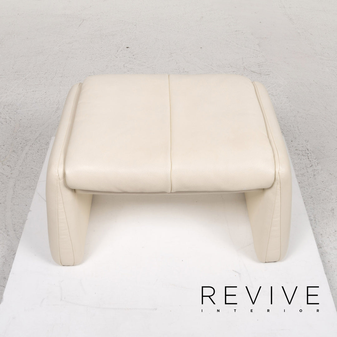 Erpo Leder Sessel Garnitur 1x Sessel 1x Hocker #13526