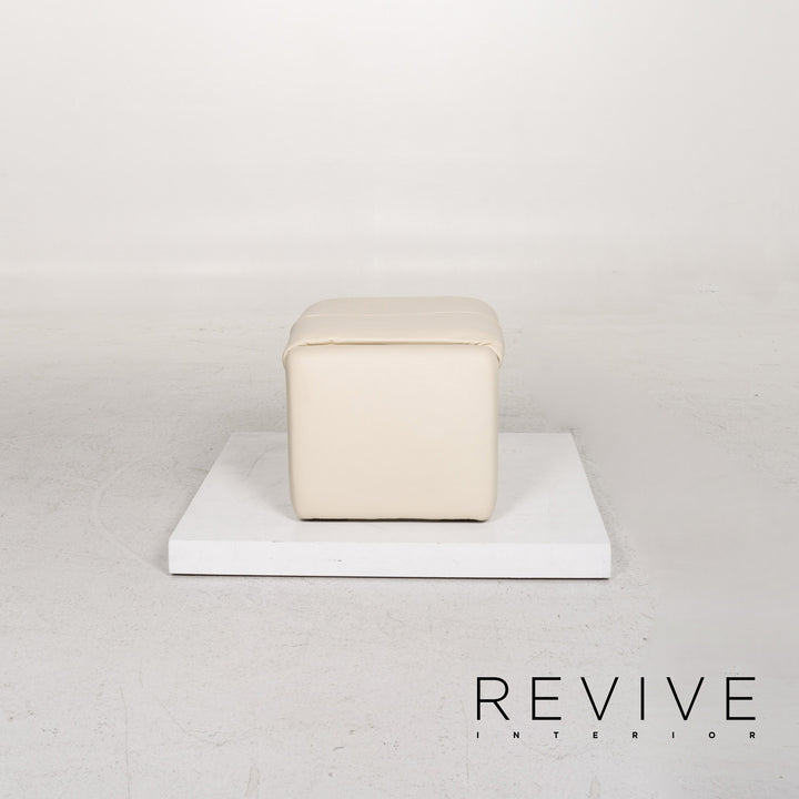 Erpo Leder Sessel Garnitur 1x Sessel 1x Hocker #13526