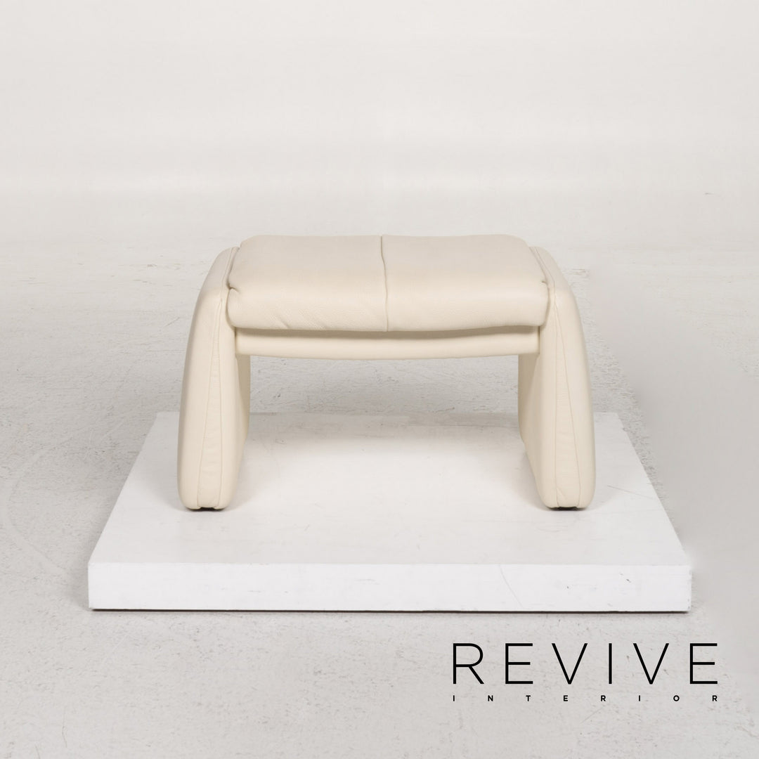 Erpo Leder Sessel Garnitur 1x Sessel 1x Hocker #13526