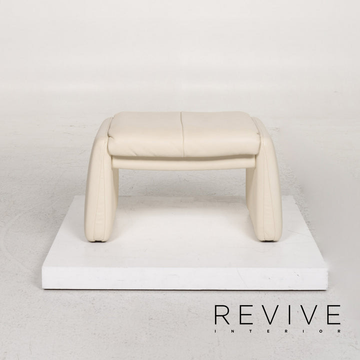 Erpo Leder Sessel Garnitur 1x Sessel 1x Hocker #13526