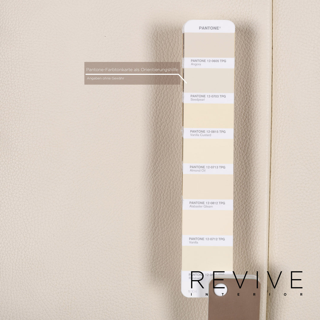 Erpo Leder Sessel Garnitur 1x Sessel 1x Hocker #13526