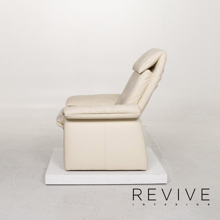 Erpo Leder Sessel Garnitur 1x Sessel 1x Hocker #13526