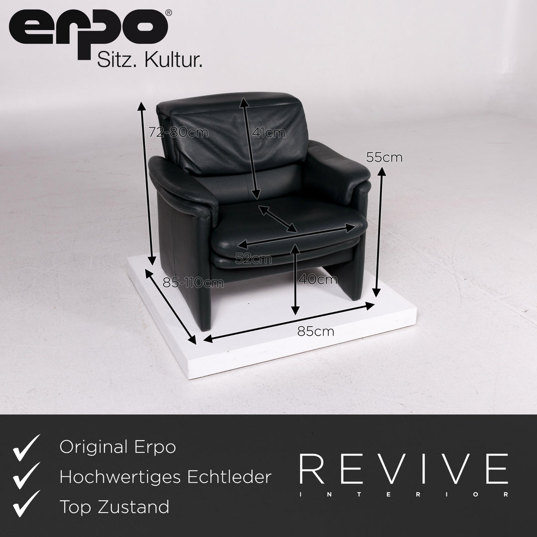 Erpo Leder Sessel Grün Dunkelgrün Relaxfunktion Funktion #11707