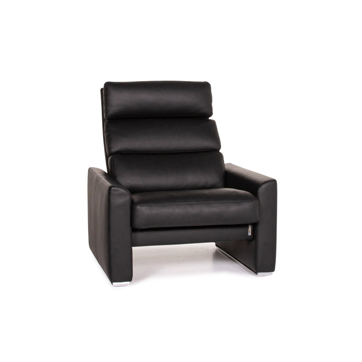 Erpo Soho Leather Armchair Black Relaxation Function Relaxation Armchair #14001