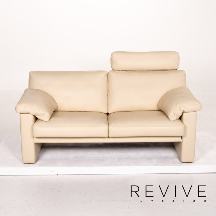 Erpo CL 400 Leder Sofa Creme Zweisitzer Funktion Couch #14411