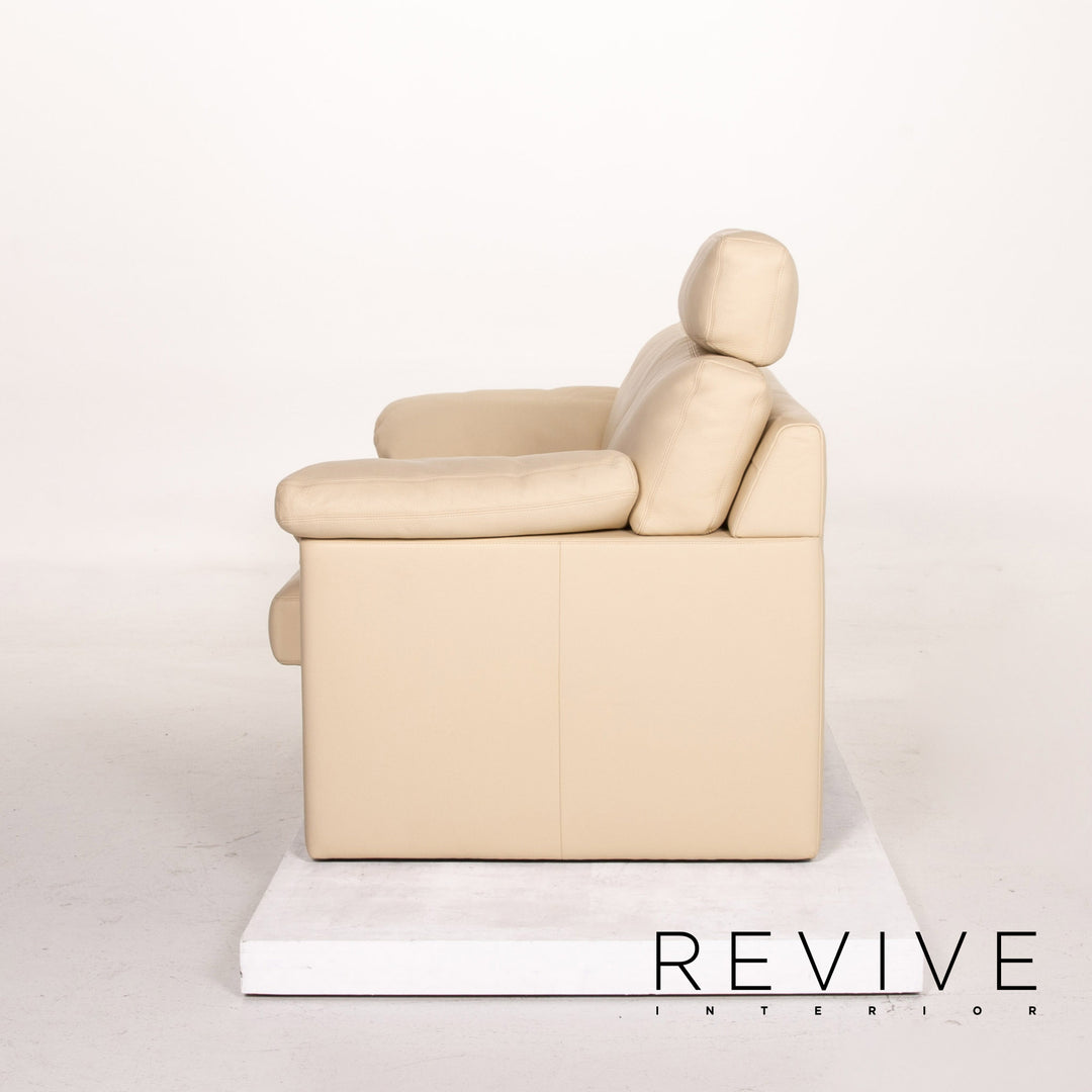Erpo CL 400 Leder Sofa Creme Zweisitzer Funktion Couch #14411