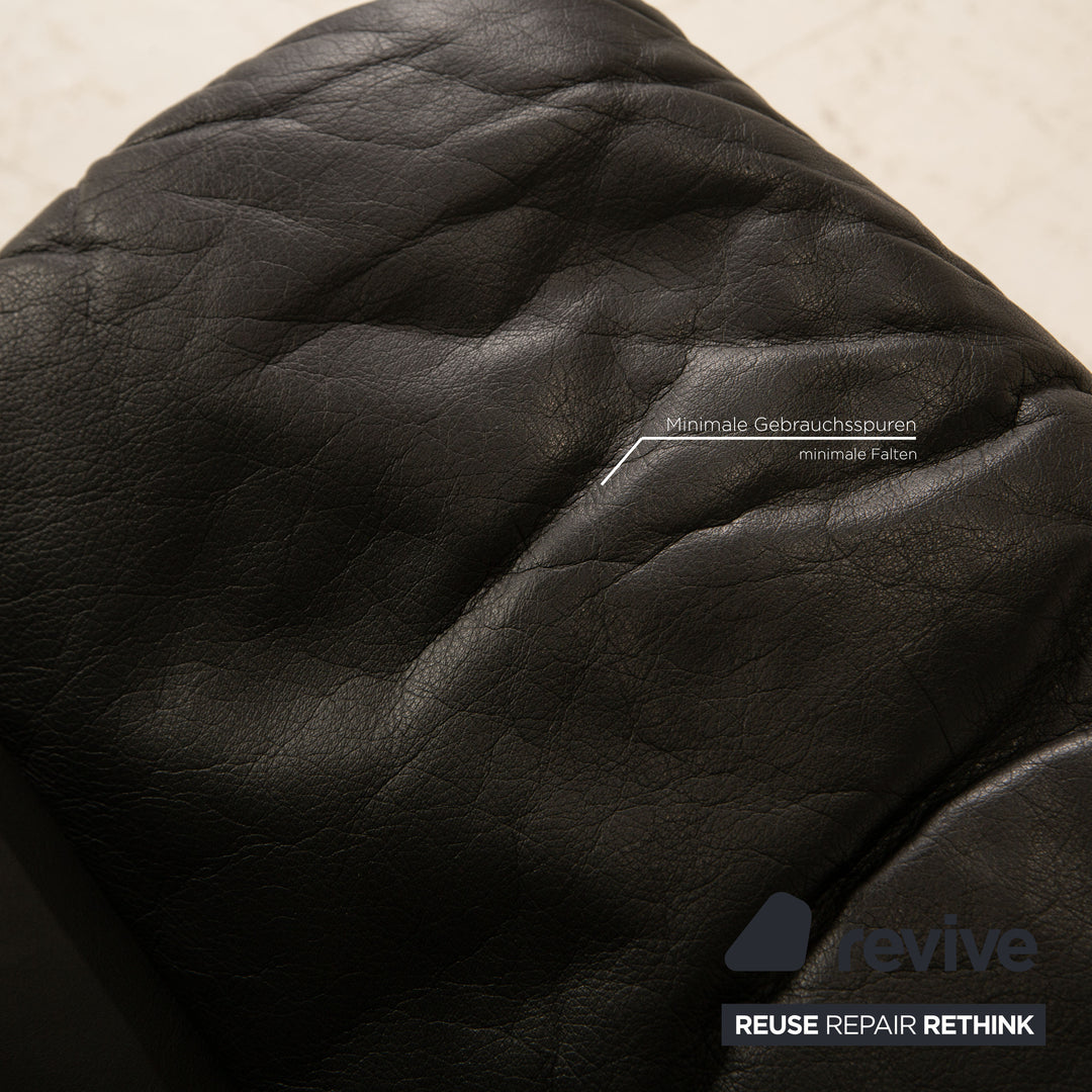 Erpo Lugano Leder Sessel Schwarz Funktion