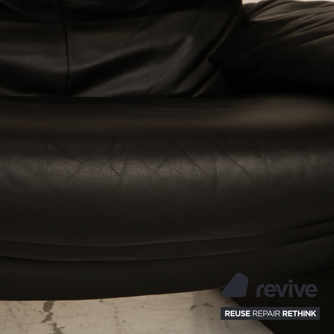 Erpo Lugano Leder Sessel Schwarz Funktion