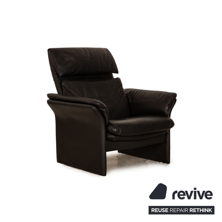 Erpo Lugano Leder Sessel Schwarz manuelle Funktion Relaxfunktion