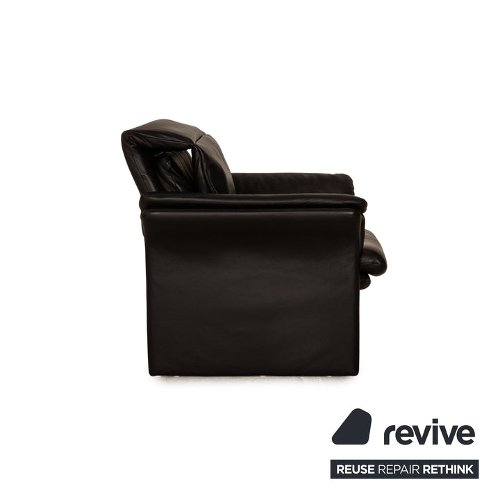 Erpo Lugano Leder Sessel Schwarz manuelle Funktion Relaxfunktion