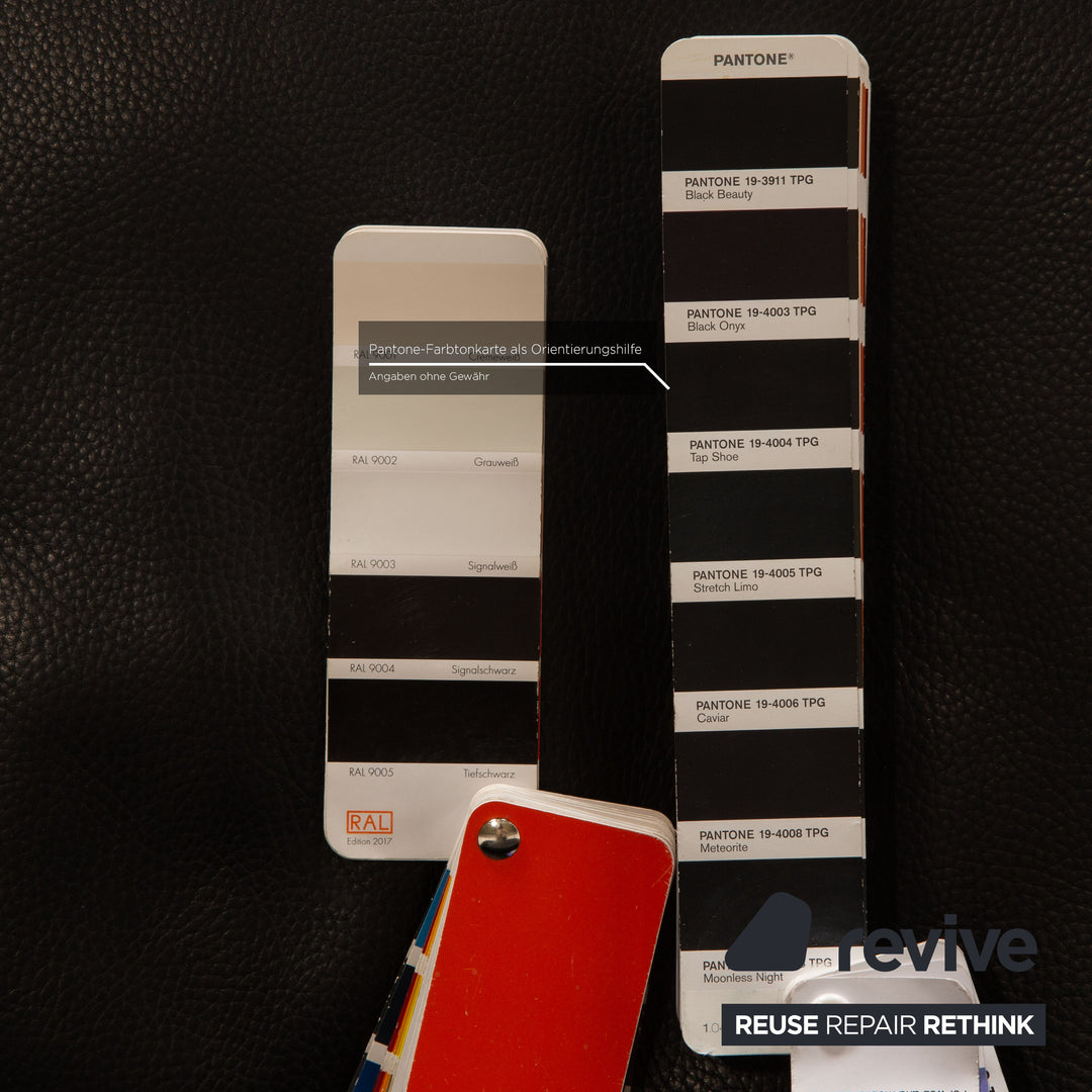 Erpo Lugano Leder Sessel Schwarz manuelle Funktion Relaxfunktion