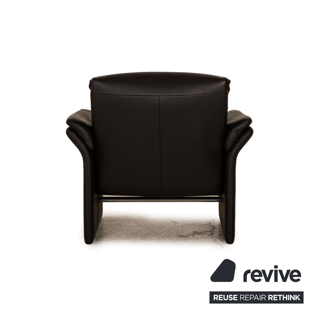 Erpo Lugano Leder Sessel Schwarz manuelle Funktion Relaxfunktion