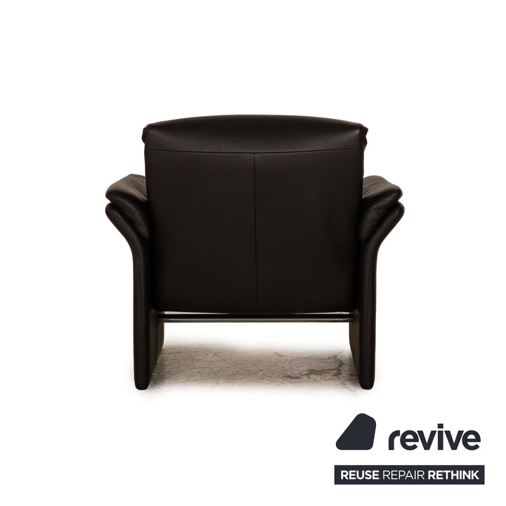 Erpo Lugano Leder Sessel Schwarz manuelle Funktion Relaxfunktion