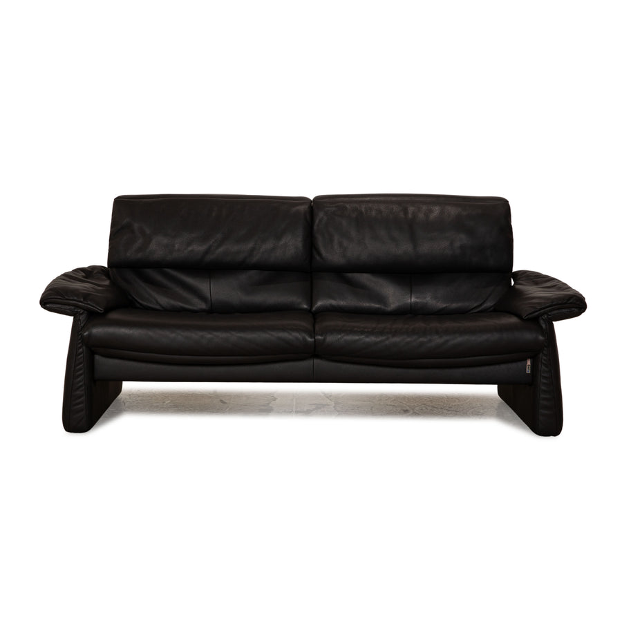 Erpo Lugano Leder Zweisitzer Anthrazit Sofa Couch Funktion