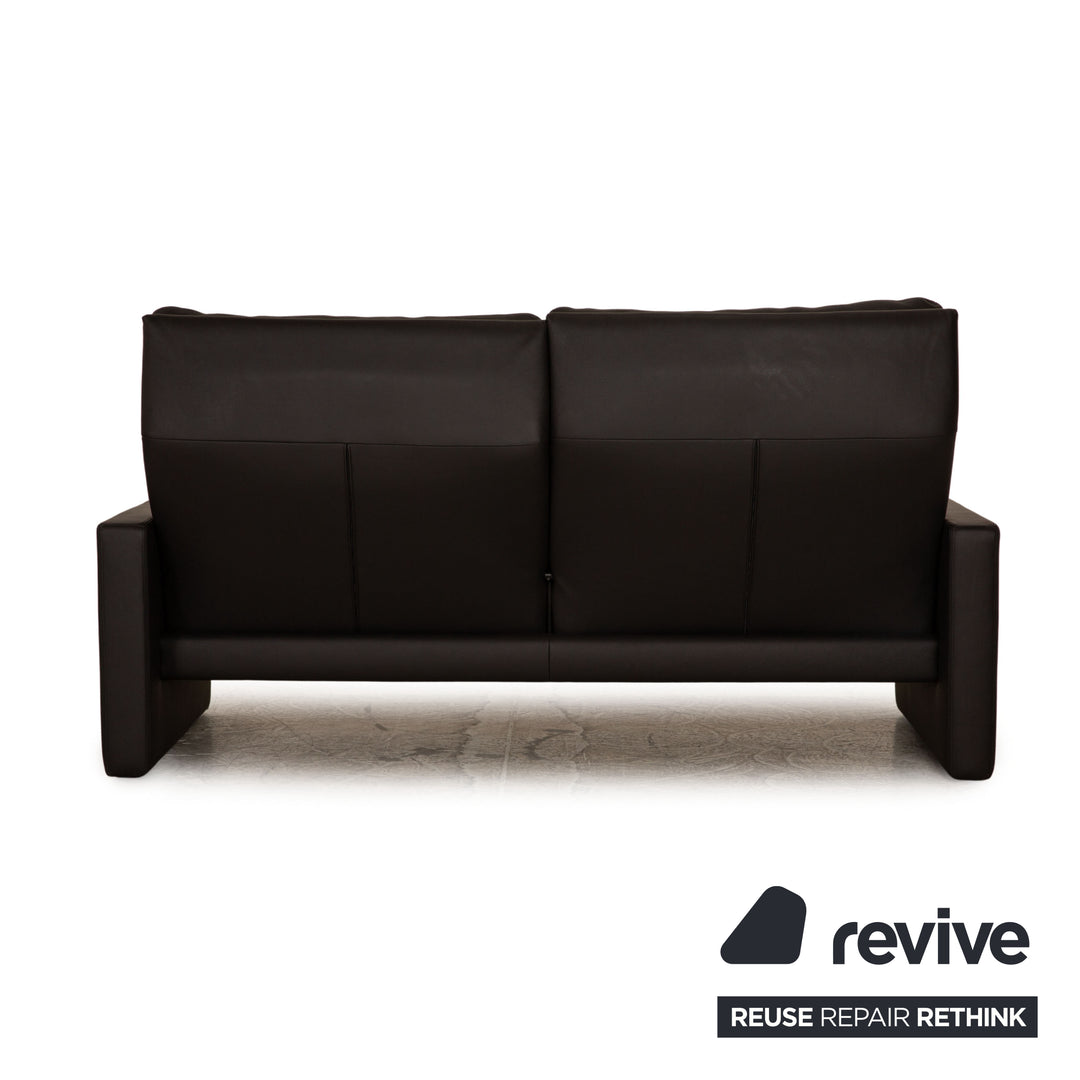 Erpo Manhatten Leder Dreisitzer Grau Anthrazit Sofa Couch Funktion