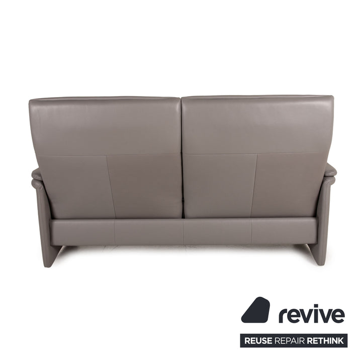 Erpo Monte Carlo Leder Sofa Grau Zweisitzer Couch Funktion Relaxfunktion