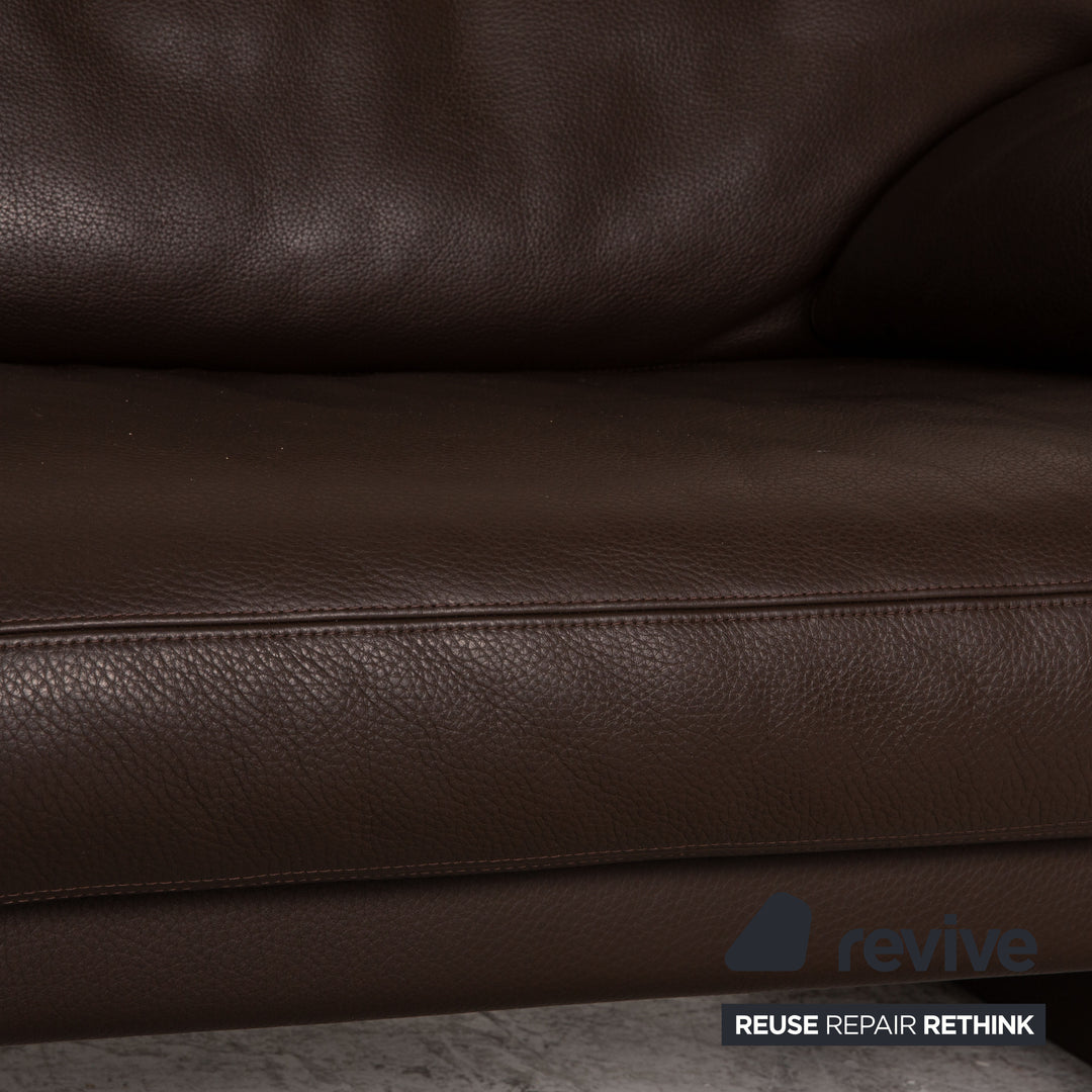 Erpo Santana Leder Dreisitzer Braun Sofa Couch Relaxfunktion