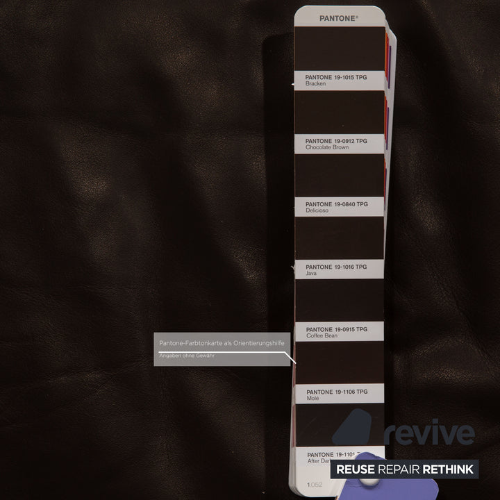 Erpo Santana Leder Sofa Garnitur Braun Zweisitzer Hocker Sofa Couch