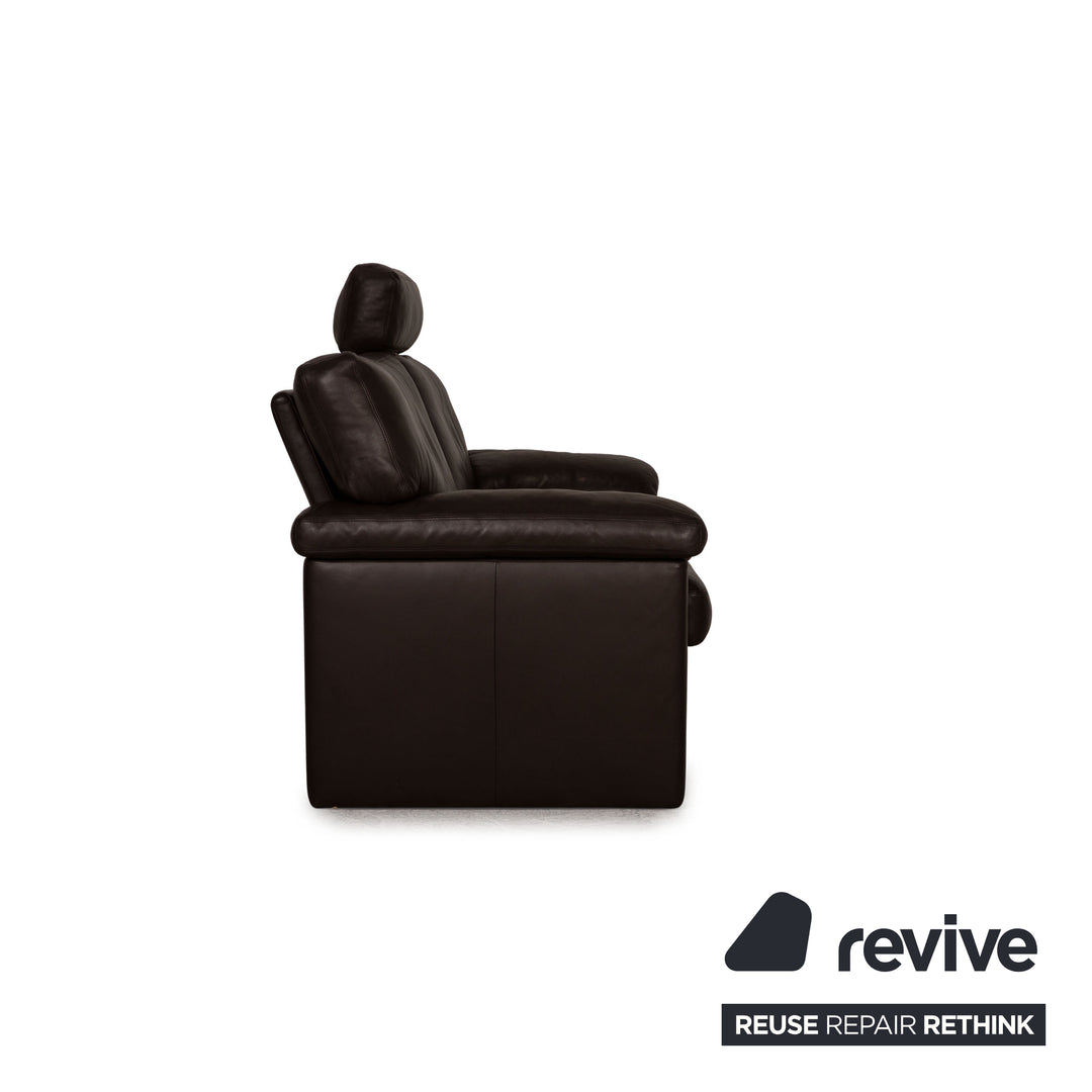 Erpo Santana Leder Zweisitzer Braun Dunkelbraun Sofa Couch