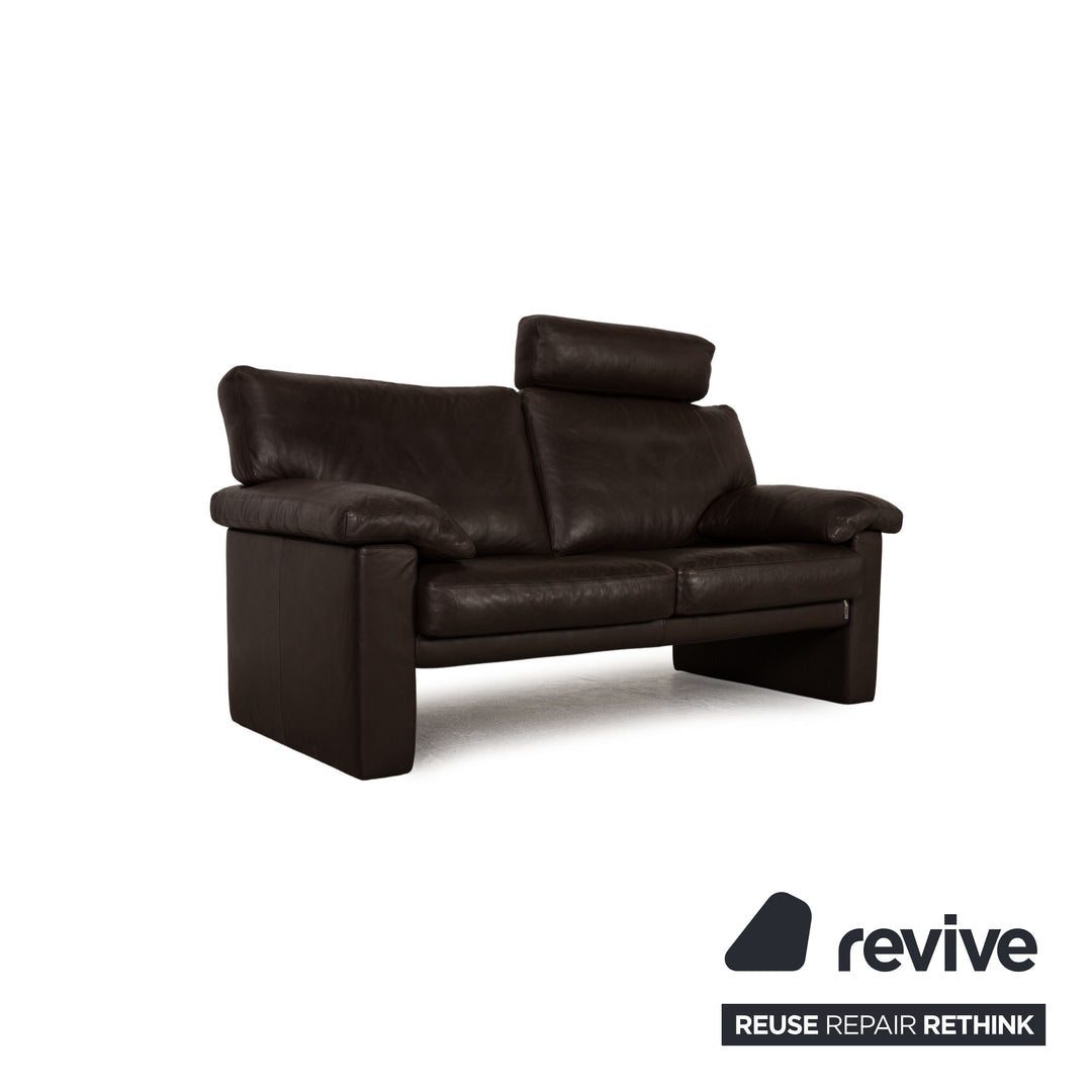 Erpo Santana Leder Zweisitzer Braun Dunkelbraun Sofa Couch