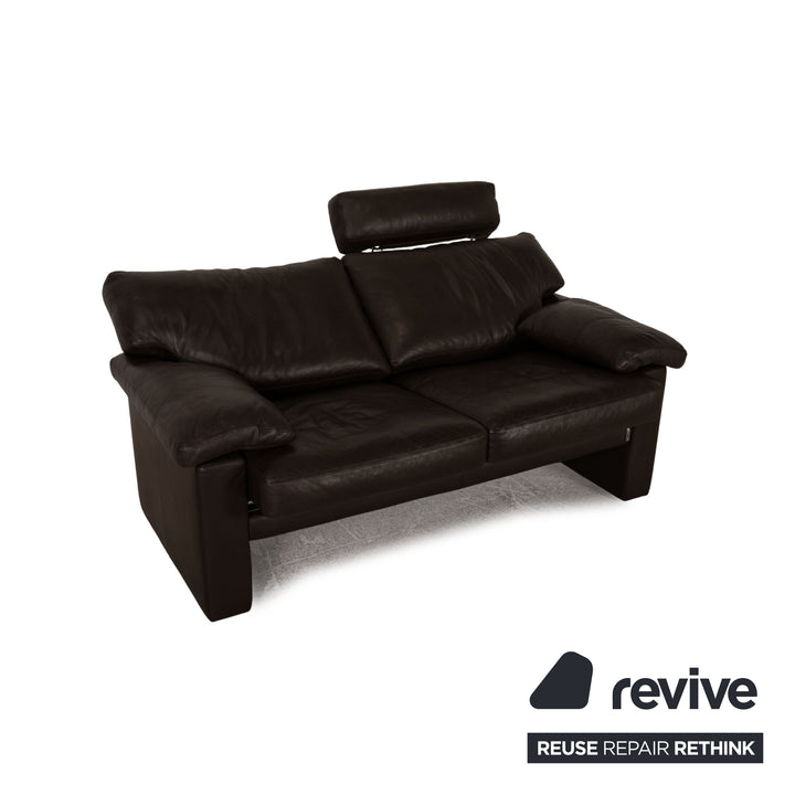 Erpo Santana Leder Zweisitzer Braun Dunkelbraun Sofa Couch