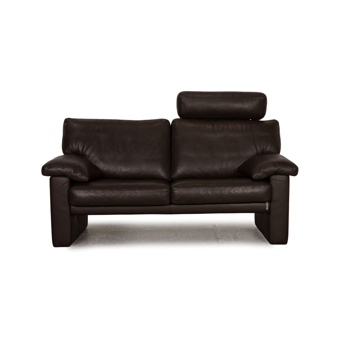 Erpo Santana Leder Zweisitzer Braun Dunkelbraun Sofa Couch