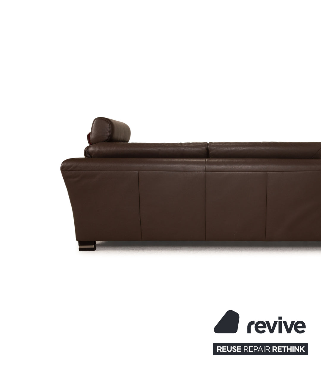 Ewald Schillig Bentley leather corner sofa brown dark brown sofa couch recamier left