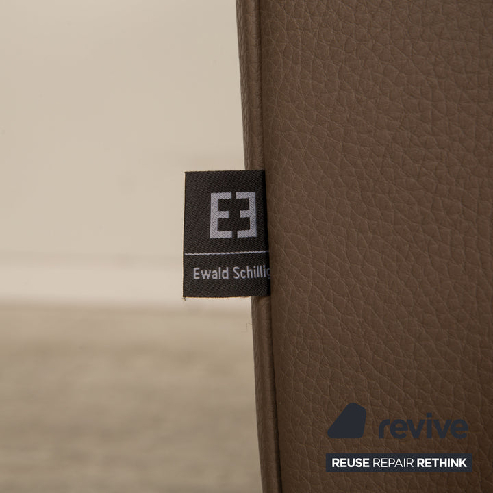 Ewald Schillig Brand Blues Leder Zweisitzer Grau Sofa Couch