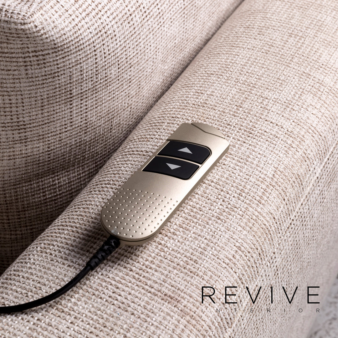 Ewald Schillig Brand Face Designer Stoff Eckofa Creme Sofa Funktion Couch #9828