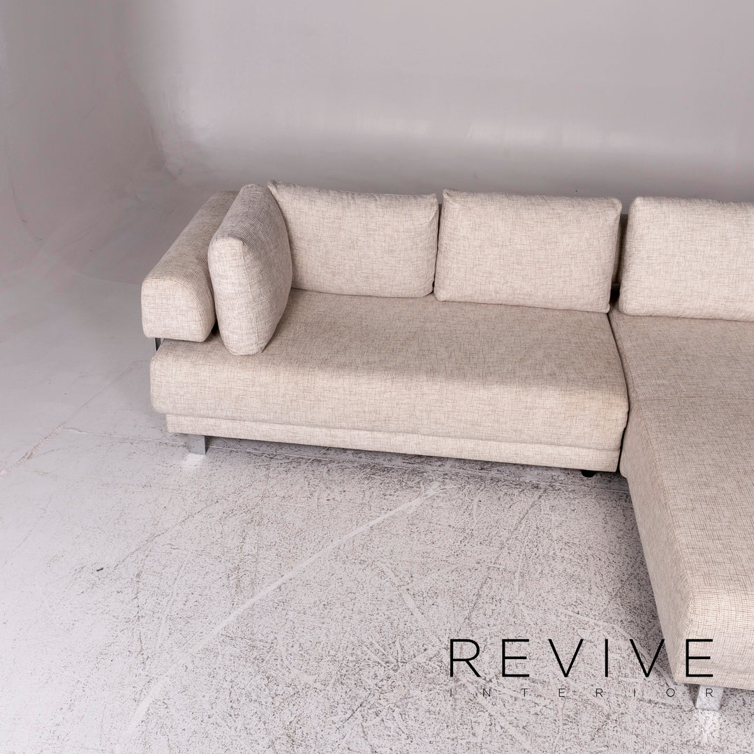 Ewald Schillig Brand Face Designer Stoff Eckofa Creme Sofa Funktion Couch #9828