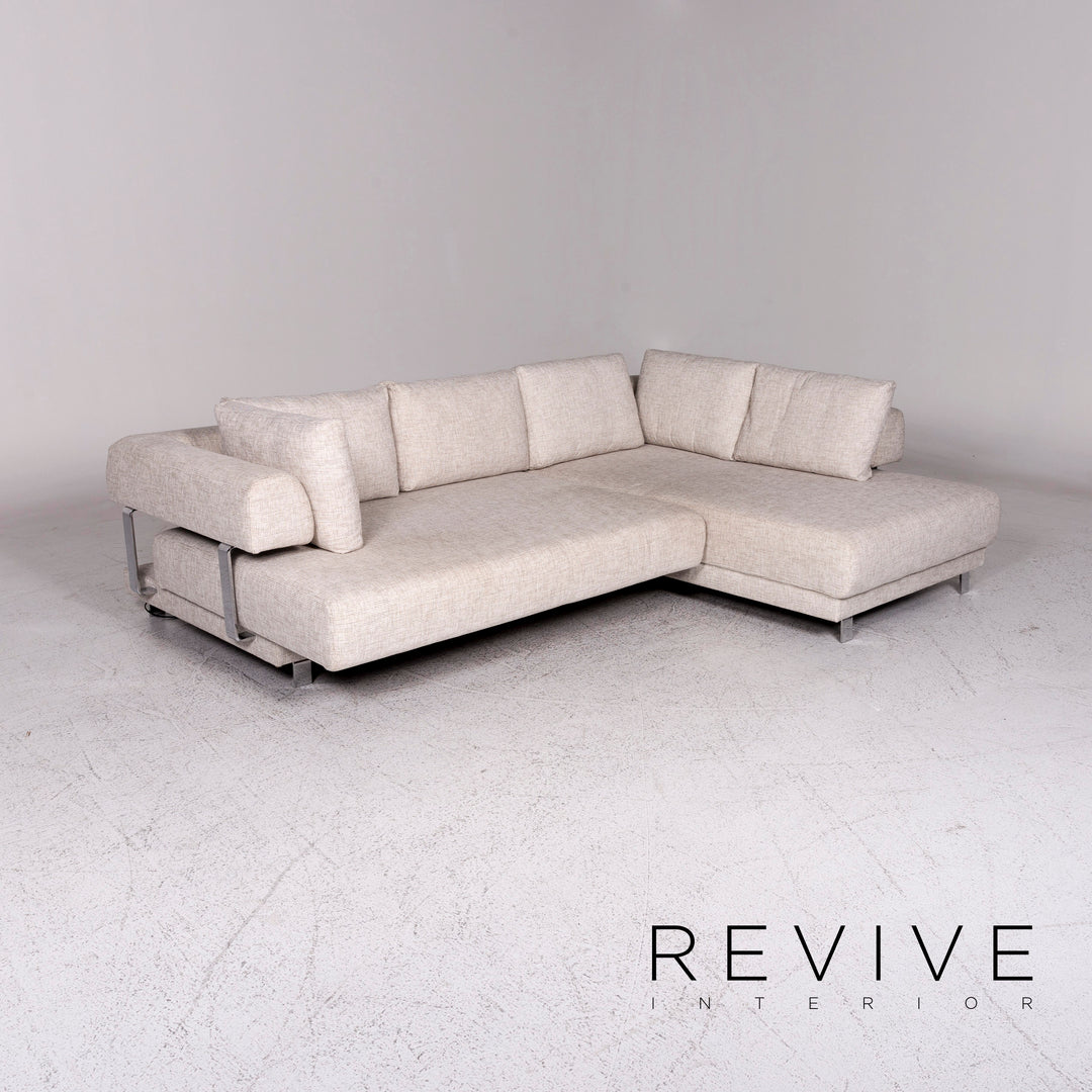 Ewald Schillig Brand Face Designer Stoff Eckofa Creme Sofa Funktion Couch #9828