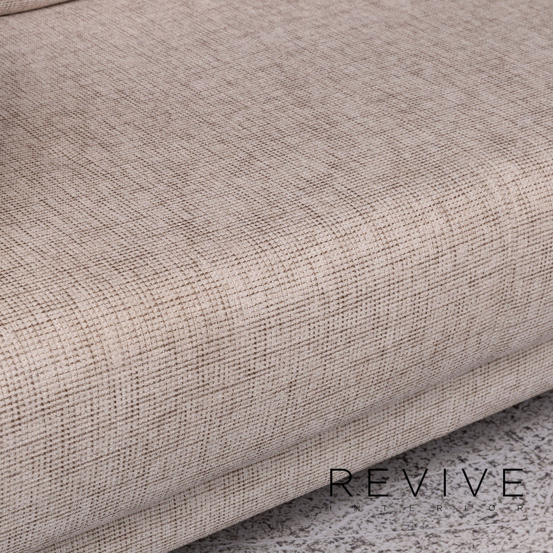 Ewald Schillig Brand Face Designer Stoff Eckofa Creme Sofa Funktion Couch #9828