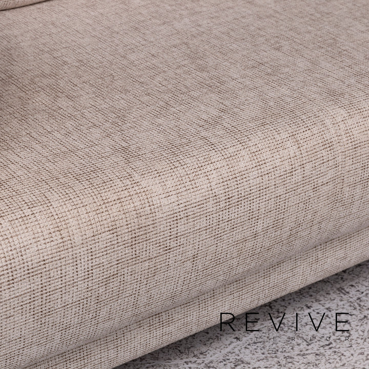 Ewald Schillig Brand Face Designer Stoff Eckofa Creme Sofa Funktion Couch #9828