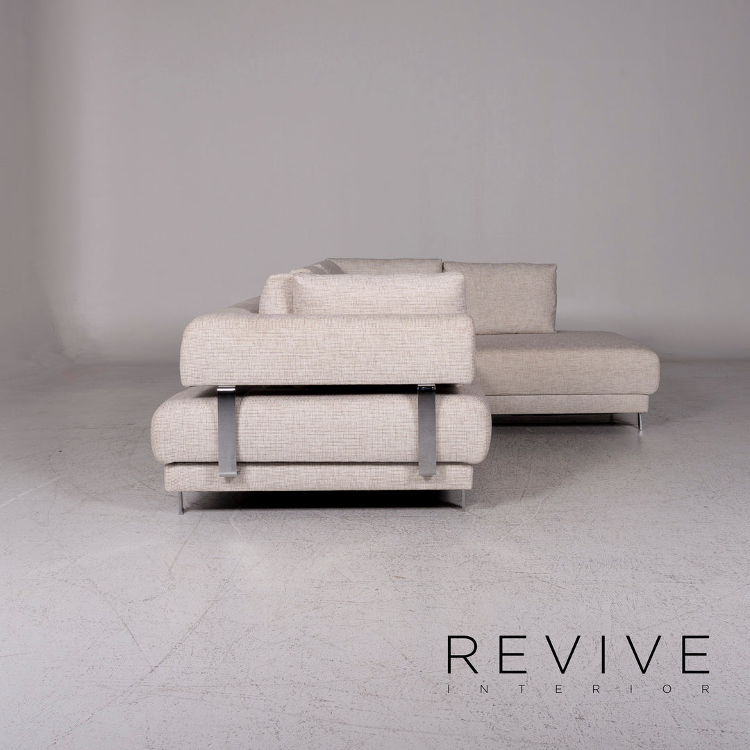 Ewald Schillig Brand Face Designer Stoff Eckofa Creme Sofa Funktion Couch #9828