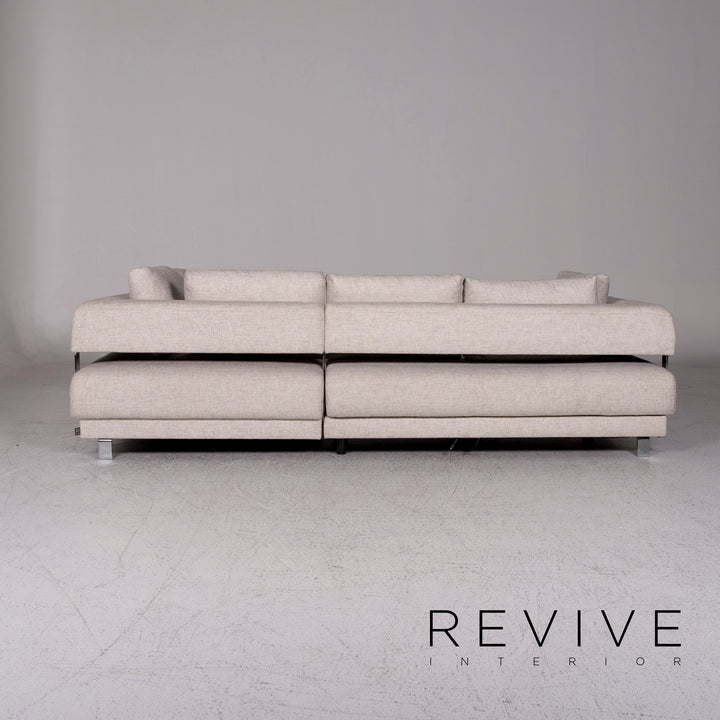 Ewald Schillig Brand Face Designer Stoff Eckofa Creme Sofa Funktion Couch #9828