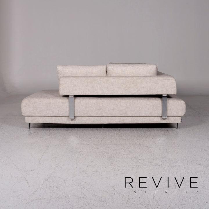 Ewald Schillig Brand Face Designer Stoff Eckofa Creme Sofa Funktion Couch #9828