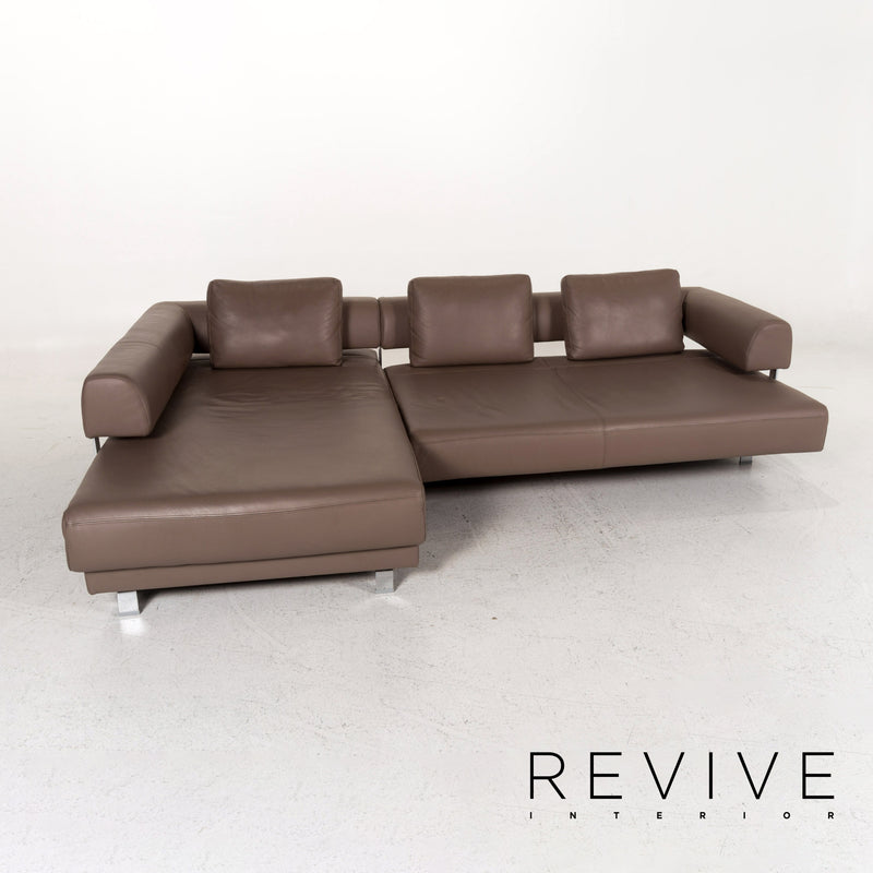 Ewald Schillig Brand Face Leder Ecksofa Braun Sofa Funktion Couch 