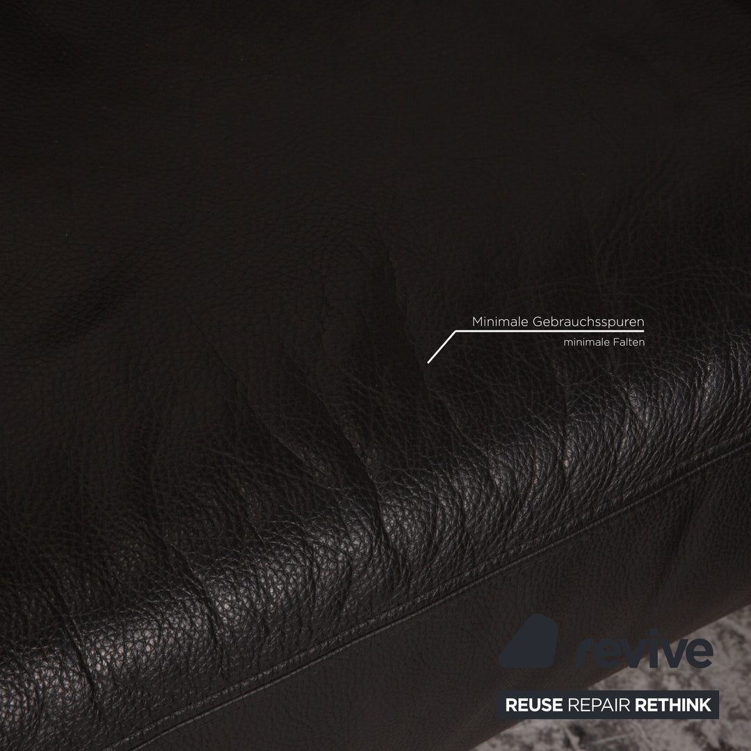 Ewald Schillig Brand Face Leder Ecksofa Grau Sofa Couch inkl. elektr. Funktion