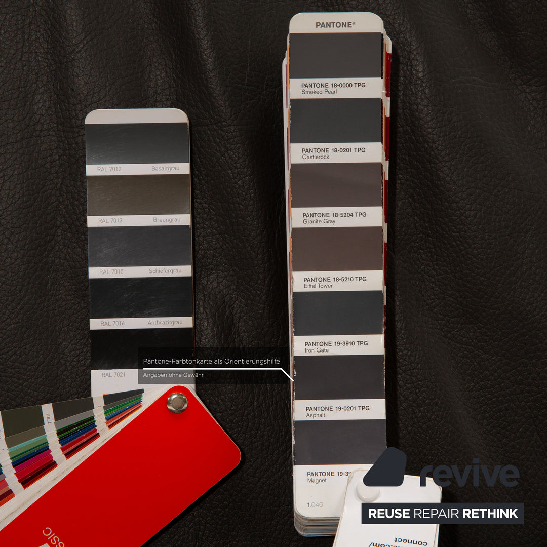 Ewald Schillig Brand Face Leder Ecksofa Schwarz elektrische Funktion Recamiere Rechts Sofa Couch