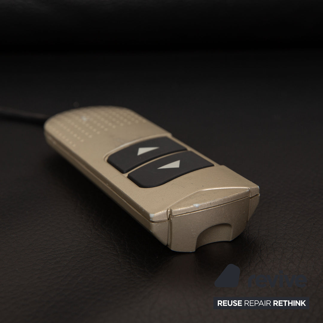 Ewald Schillig Brand Face Leder Ecksofa Schwarz elektrische Funktion Relaxfunktion