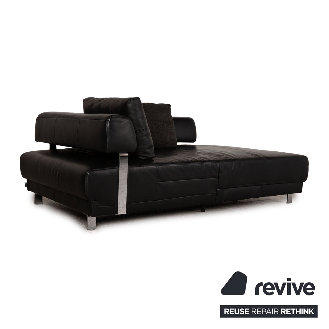 Ewald Schillig Brand Face Leder Liege Schwarz