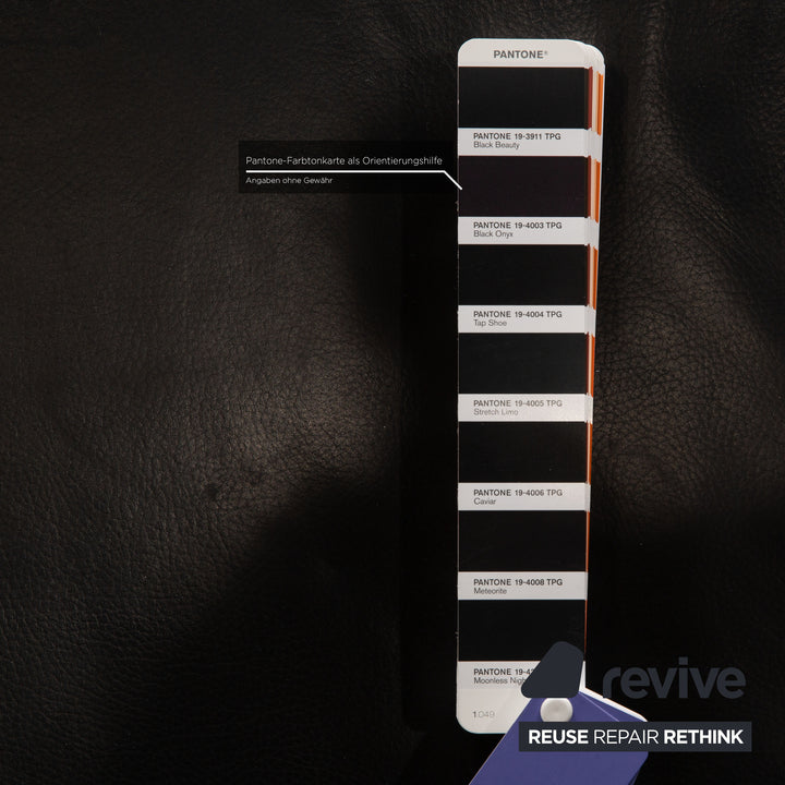 Ewald Schillig Brand Face Leder Liege Schwarz