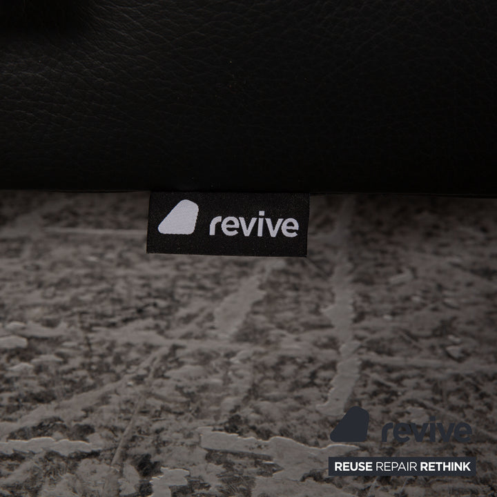 Ewald Schillig Brand Face Leder Liege Schwarz