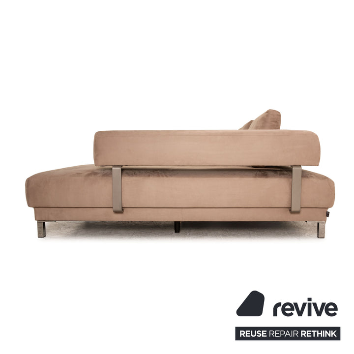 Ewald Schillig Brand Face Stoff Ecksofa Beige Couch Sofa elektrische Funktion