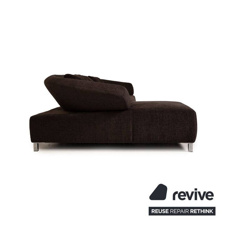 Ewald Schillig Butterfly Stoff Sofa Dunkelbraun Ecksofa Couch