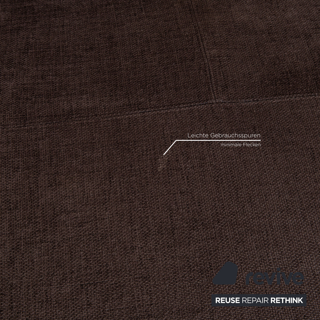 Ewald Schillig Butterfly Stoff Sofa Dunkelbraun Ecksofa Couch