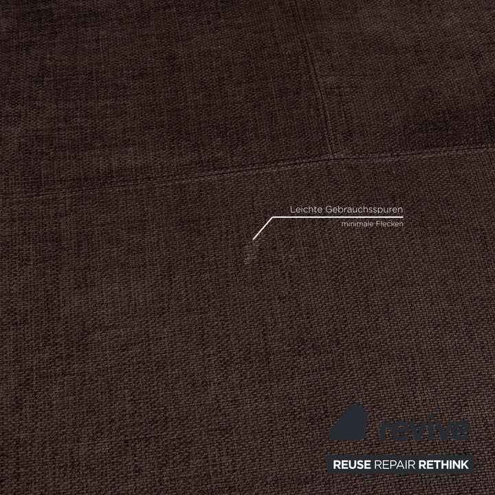 Ewald Schillig Butterfly Stoff Sofa Dunkelbraun Ecksofa Couch