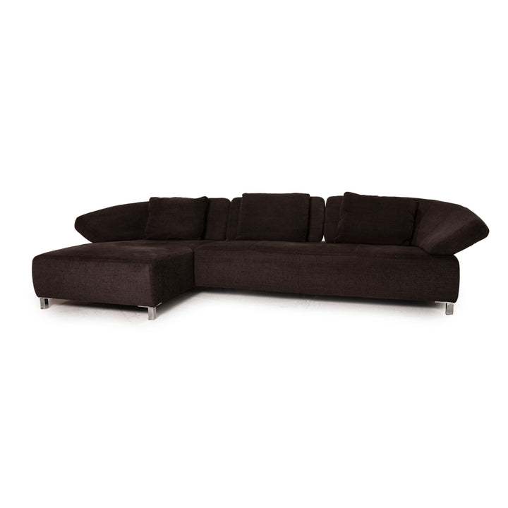 Ewald Schillig Butterfly Stoff Sofa Dunkelbraun Ecksofa Couch