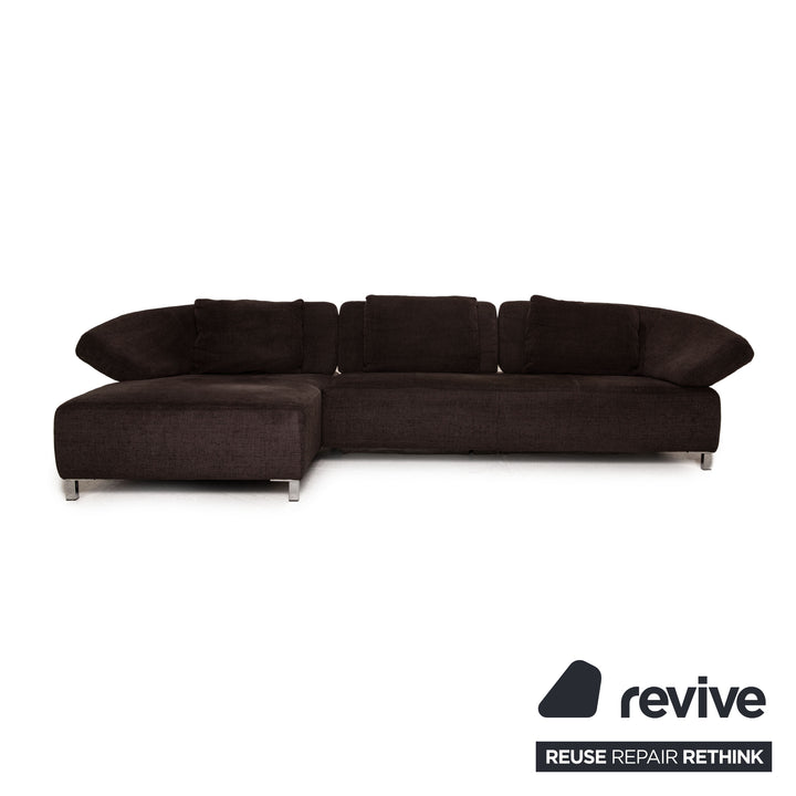 Ewald Schillig Butterfly Stoff Sofa Dunkelbraun Ecksofa Couch
