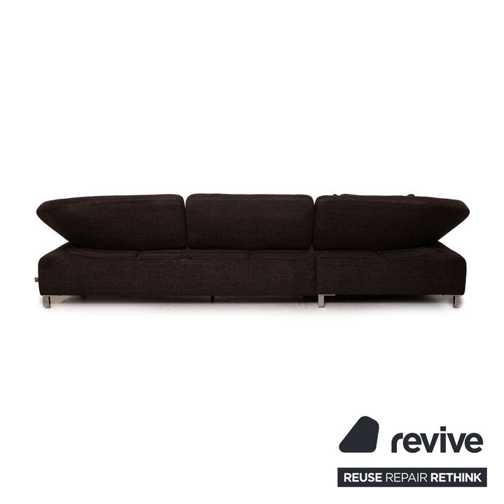 Ewald Schillig Butterfly Stoff Sofa Dunkelbraun Ecksofa Couch